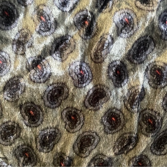 Blank London Gray Graphic Velvet  Midi Skirt Size Medium - Picture 2 of 8